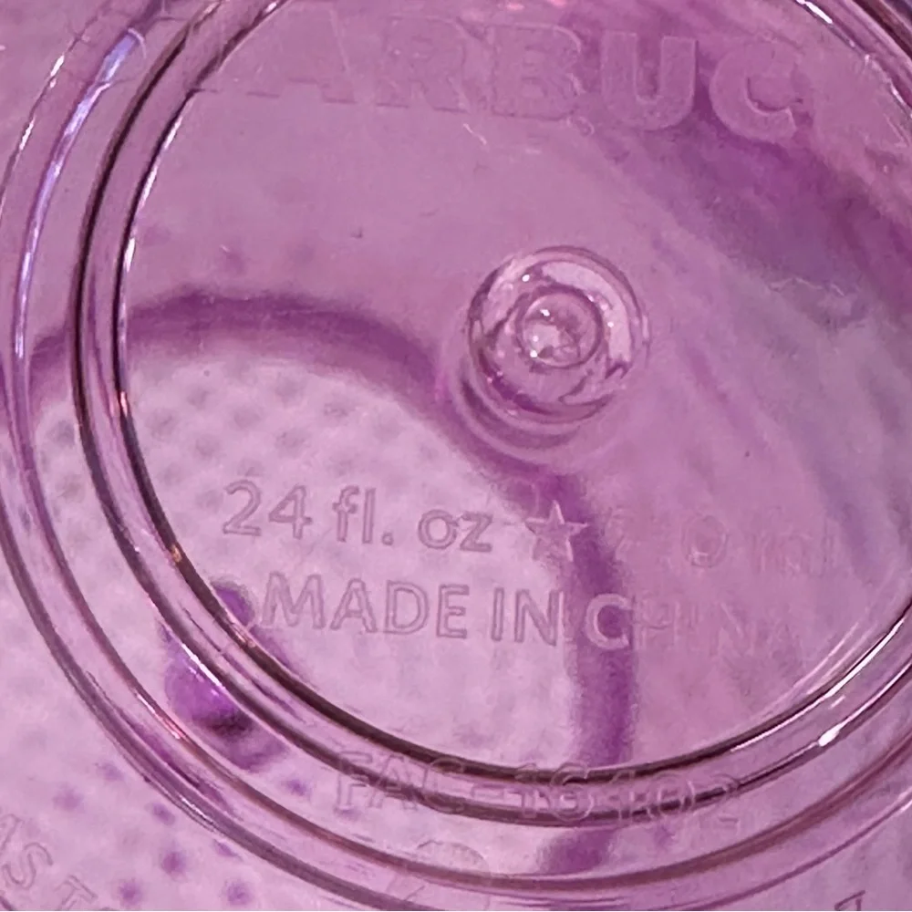 Starbucks Disney World 50th Anniversary Studded Iridescent Purple Pink Tumbler